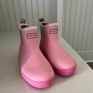 Hunter Kids Bubblegum Pink Chelsea Rain Boots